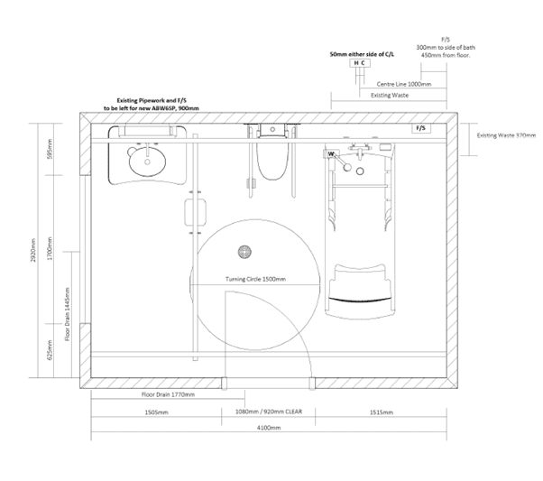 Bathroom plan