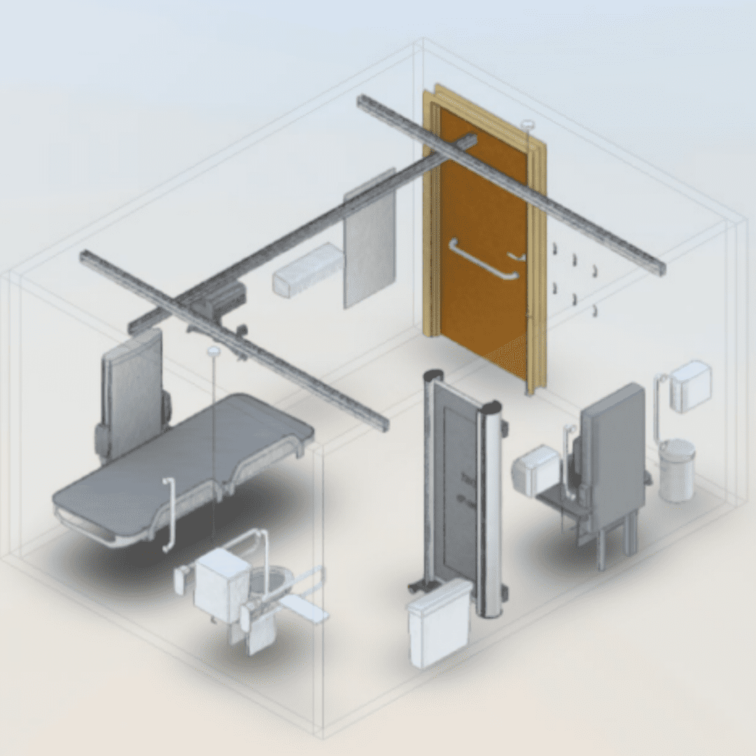 a diagram of a hygiene room 